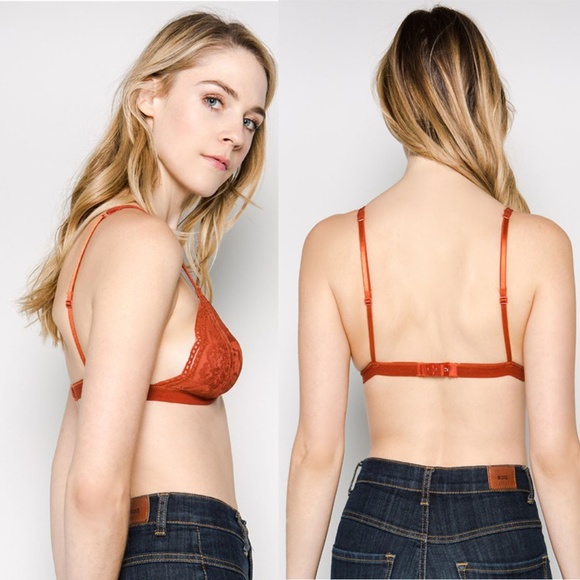 NEW Lace Triangle Bralette | White - Picture 2 of 3